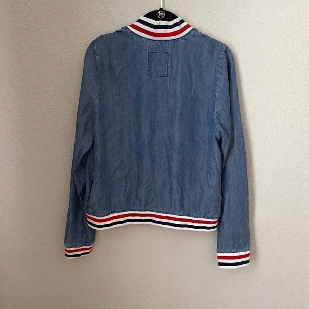 Mossimo Chambray Track Jacket Size Medium - Picture 6 of 7